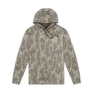 Mossy Oak Nuthin Fancy Bottomland Hoodie Original Bottomland Camo Hoodie - Hungting Season/Fishing Outfit - Summer Menswear/Womenswear Fabrics Kangaroo