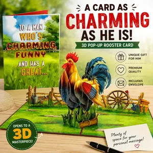 King of the Coop 3D Popup Card