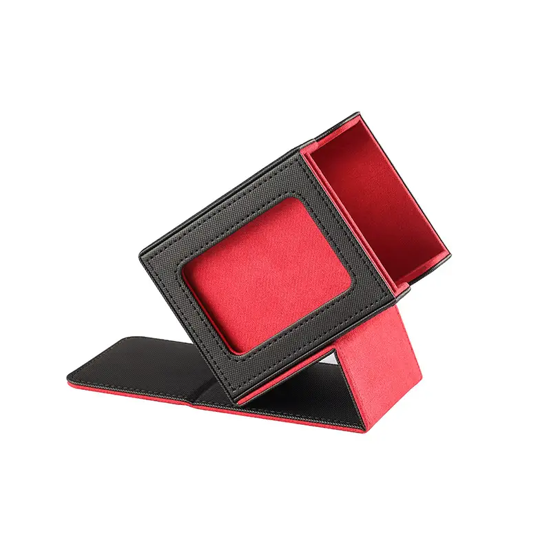 MTG Commander Card Deck Box for MTG Commander 100 - Classic Satin Finish, Includes 2 Card Dividers & 1 Top Loader, PU Leather Storage Shell