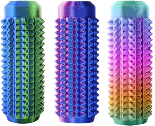 3PCS Adult Sensory Stress Relief Toys | Mild Pressure Stimulation for Anxiety Relief, Portable Spiky Keychain Fidget Toys for Travel