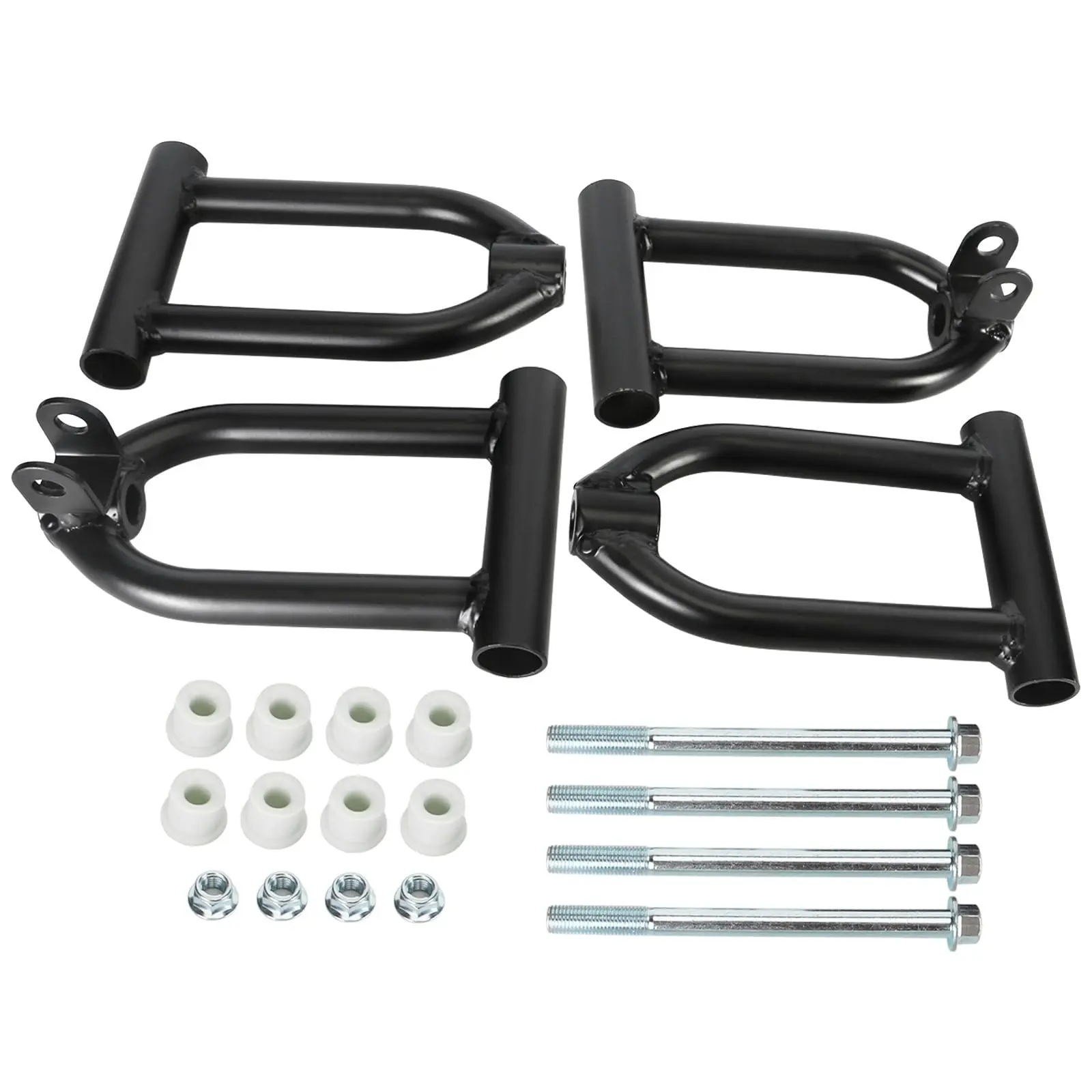Suspension Shock Swing Arm Kit A-Arm Upper Lower Swingarm Control Arms for Electric Go Cart ATV UTV Quad Buggy Moped Dune Four Wheeler Tractor Lawn Mower Drift Trike Tricycle Taotao