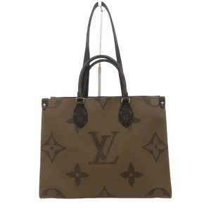 Pre-owned Louis Vuitton Canvas Tote Bags Reverse Monogram Giant Onthego MM JV0074 NO1