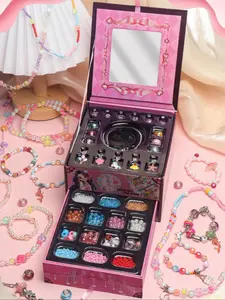 Cute Beaded Making Kit, DIY Jewelry Making Kit for Bracelet & Necklace, Fashion Accessories for Women & Girls