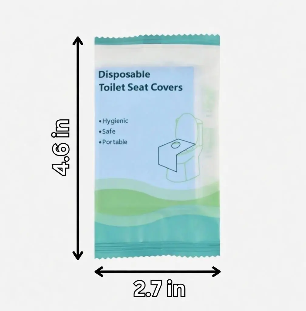 30 disposable toilet pads, travel pack of 30 disposable toilet pads, gentle toilet pad protectors suitable for home bathrooms, hotels, salons, bathroom accessories, room accessories for adults and children