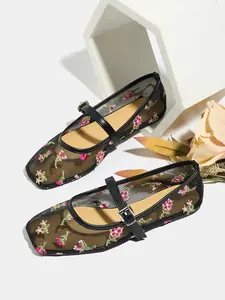 Women's Mary Jane Shoes, Summer 2026 New Arrival, Versatile Buckle Low Heel, Breathable Outdoor Wear, Comfortable Ballet Flats