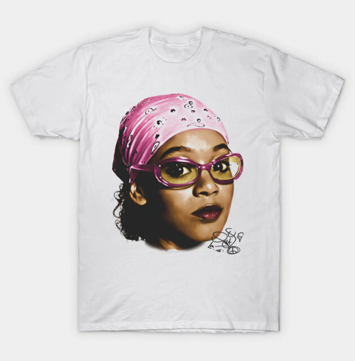 Lisa Left Eye Lopes Rapper T-Shirt Print Short Sleeve Graphic Unisex