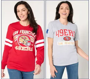 NFL Officially Licensed Short & Long Sleeve T-Shirt Set