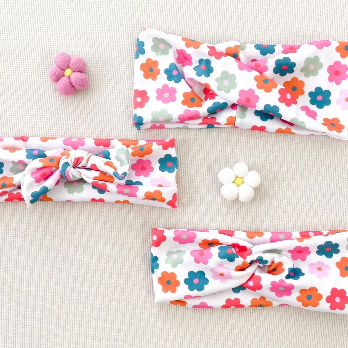 Retro Floral Christmas Headbands