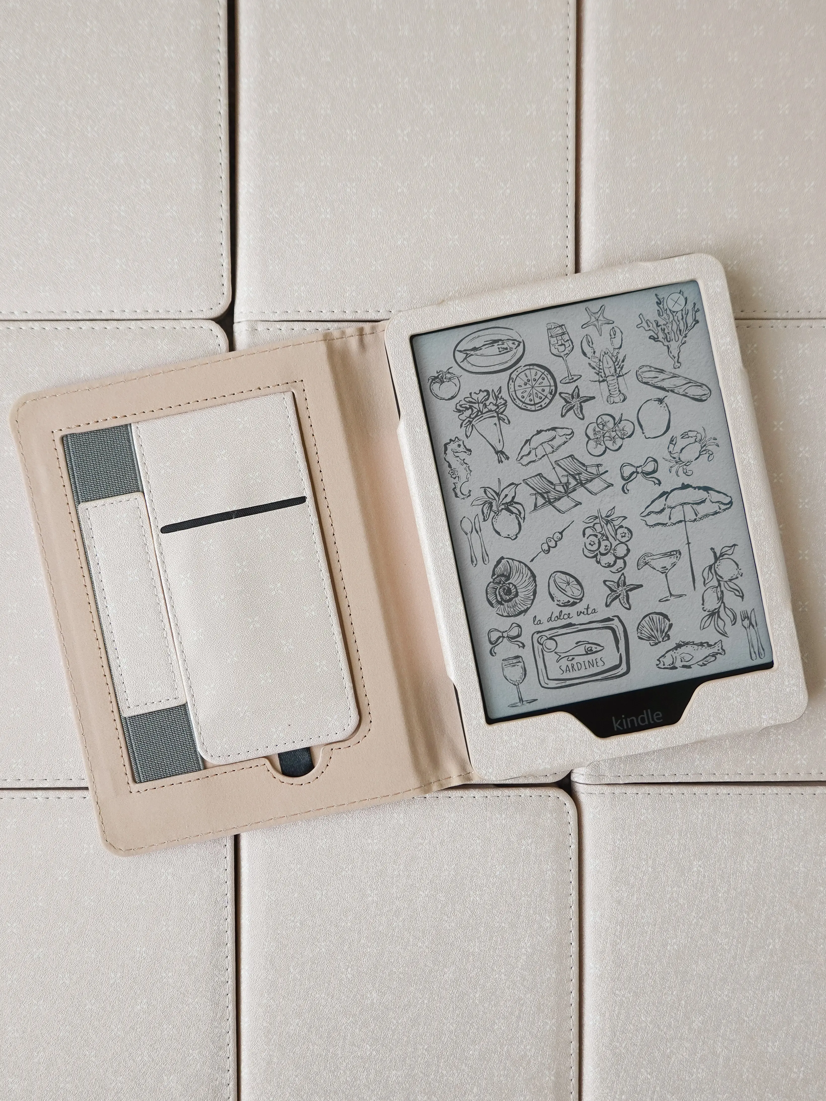 Vanilla Latte Neutral Kindle Case