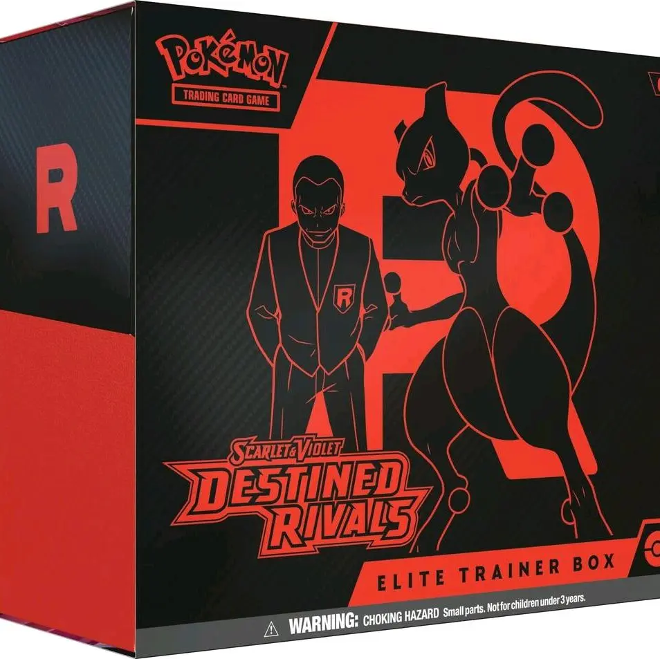 Destined Rivals Elite Trainer Box - Official TCG Sealed 2-Player Rival Box with Collectible Cards for 2-Player Game Non-Sports Trading Card