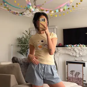 Crystal Blue Gingham Boxer Shorts