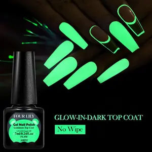 Glow in Dark Gel Nail Polish, Soak Off Gel, 1 Count Long Lasting UV LED Lamp Nail Art Gel, Manicure DIY Gel, UV Light Gel for Women & Girls