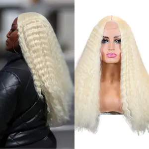 613 Blonde Deep Wave Synthetic Wig