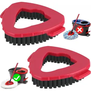 Scrub Brush Replacement Head for EasyWring Spin Mop 1 Tank System Hard Bristle Cleaning Brush Attachment for Bathroom Kitchen Bathtub Floor Easy Install & Clean