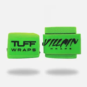 Neon Green Villain "STIFF" Wrist Wraps 24"
