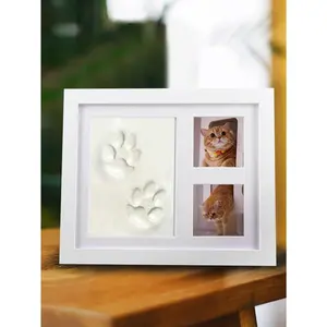 1pc Pet Paw Print Photo Frame Souvenir photo frame For memory