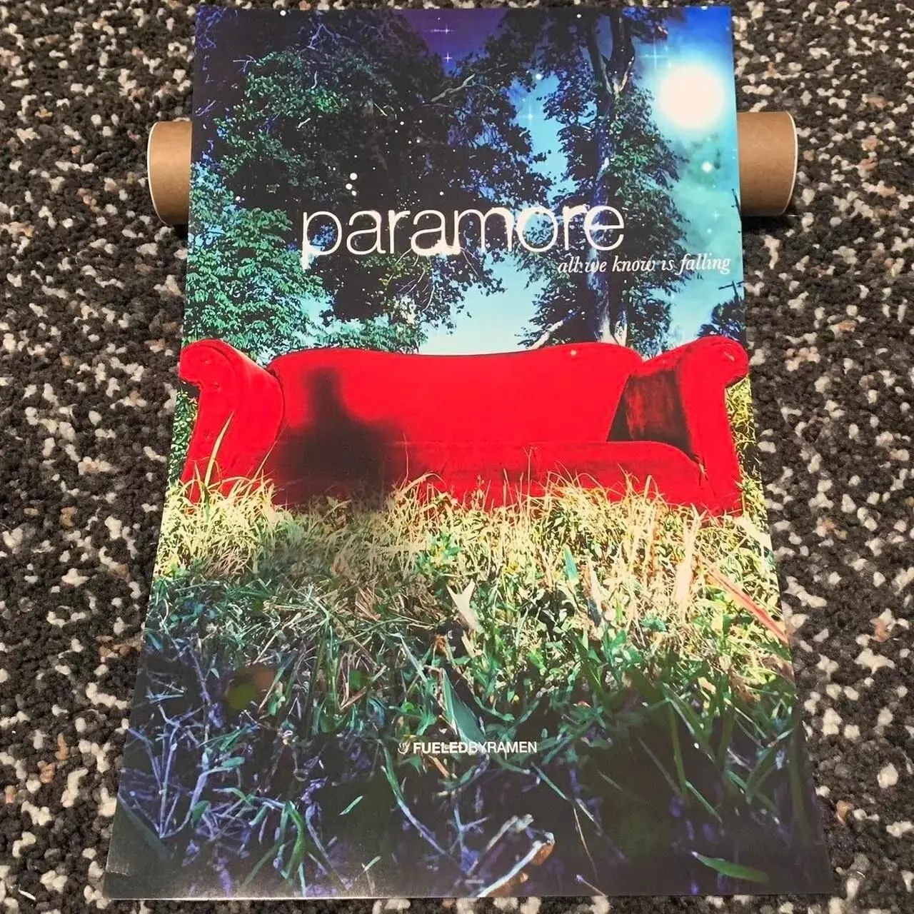[Up to 65% Off][Free Shipping] Unframed Paramore 'All We Know Is Falling' Album Graphic Paper Print, Home Decor Wall Art for Room, Unframed Wall Art