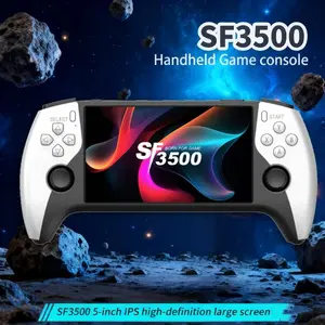 SF3500 Retro Handheld Game Console-Handheld Game Console with HD 5.5-inch IPS Screen Classic Video Games Supports TV Connection,14+ Emulators & 5-Hour Battery Life