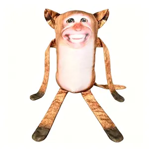 Magnetic Prankster Monkey Plush - 10" Hanging Jungle Decor With Secret Magnet, Hilarious Office Desk Companion & Fridge Friend For Meme Lovers