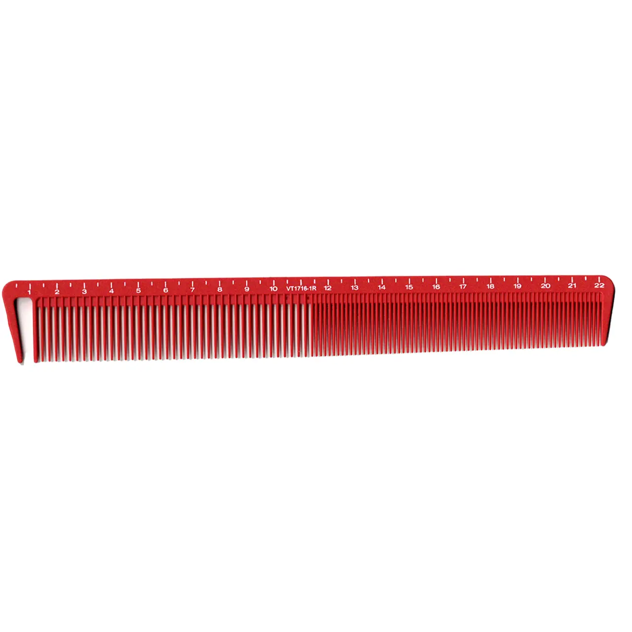 Vincent Ceramic Hook Cutting Comb 8 1/2" Red #VT1716-1R Vincent Ceramic Hook Cutting Comb 8 1/2" Red #VT1716-1R