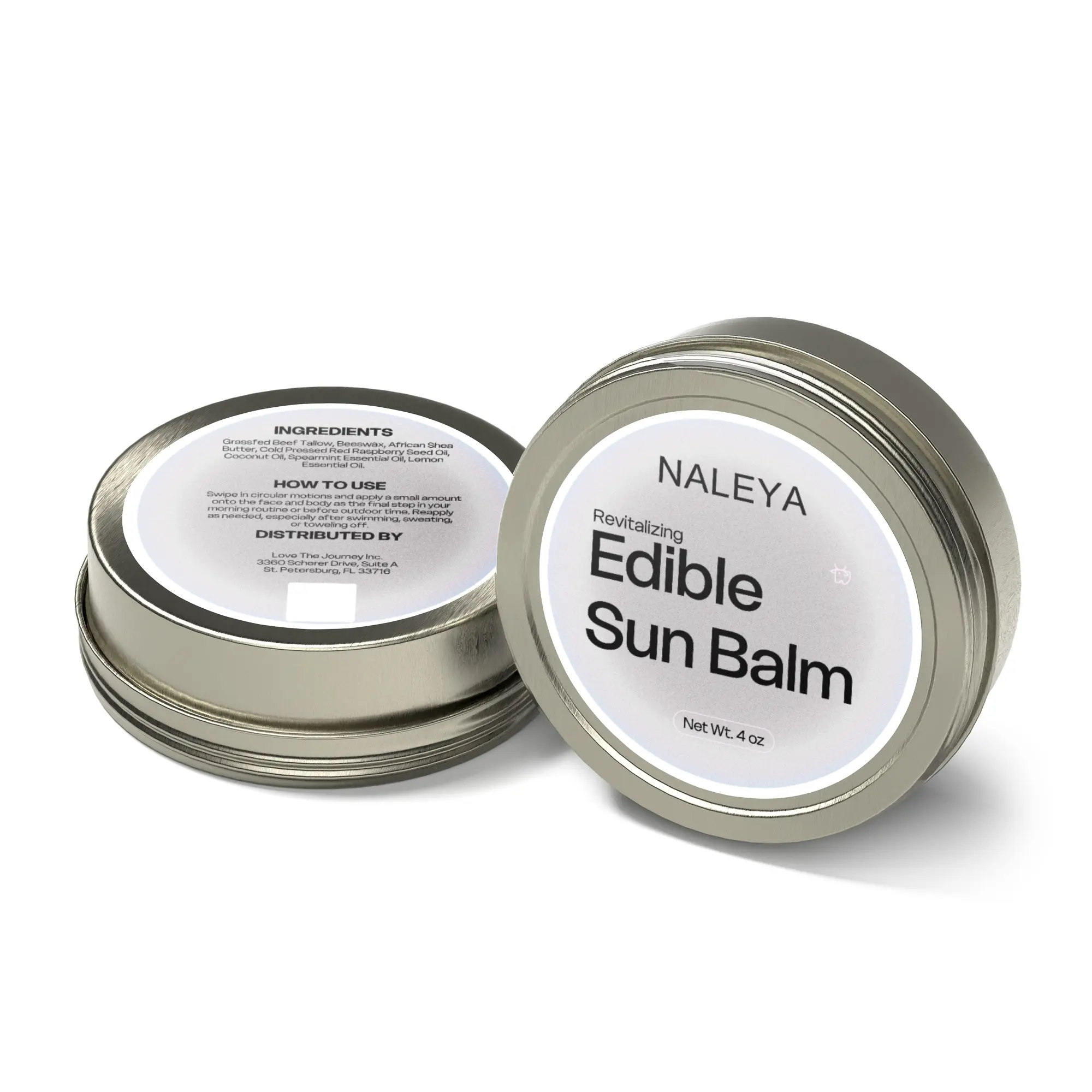Edible Sun Balm - Organic Nourishing Blend Body Moisturizer for Daily Body Care