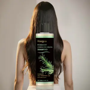 Hoegoa Rosemary Shampoo 100ml | Helps Reduce Hair Fall Due To Breakage | Strengthens Hair & Reduces Split Ends | Moisturizing for Dry Frizzy Hair | Leaves Hair Thicker Fuller | Travel Size