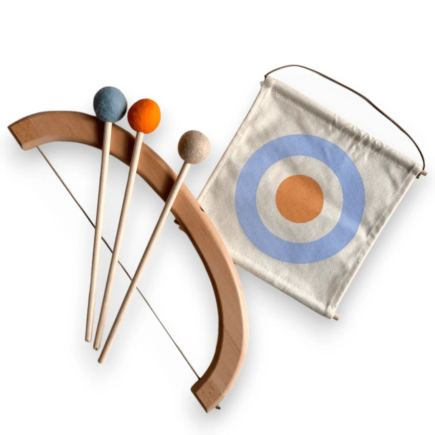 Handmade Beechwood Felt Tip Archery Set - Traditional Design for Archery Practice