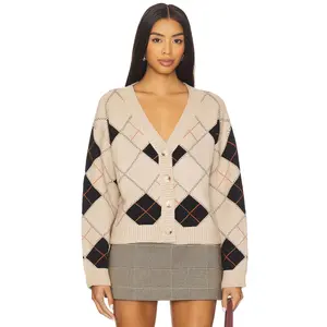 ALL THE WAYS Sara Argyle Cardigan in Nude Multi