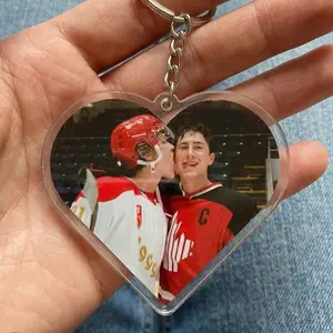Ilya Rozanov and Shane Hollander Acrylic Keychain, Heated Rivalry Inspired Bag Charms, Hudson Williams Merch, Romance Hockey Fan Gifts