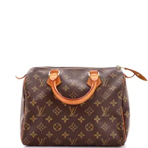 Pre-owned Louis Vuitton Canvas Coated Top Handle Bags Speedy Handbag Monogram Canvas 25 by Rebag