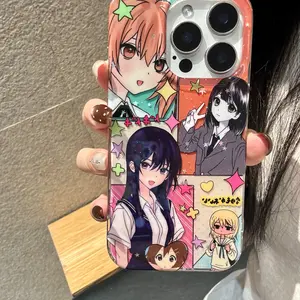 Anime Girl Phone Case Protective for Apple, Fits iPhone 17 Pro Max, 16 Pro Max, 15 Pro Max, 14 Pro, 13, Fashionable Women's Simple Design Accessories
