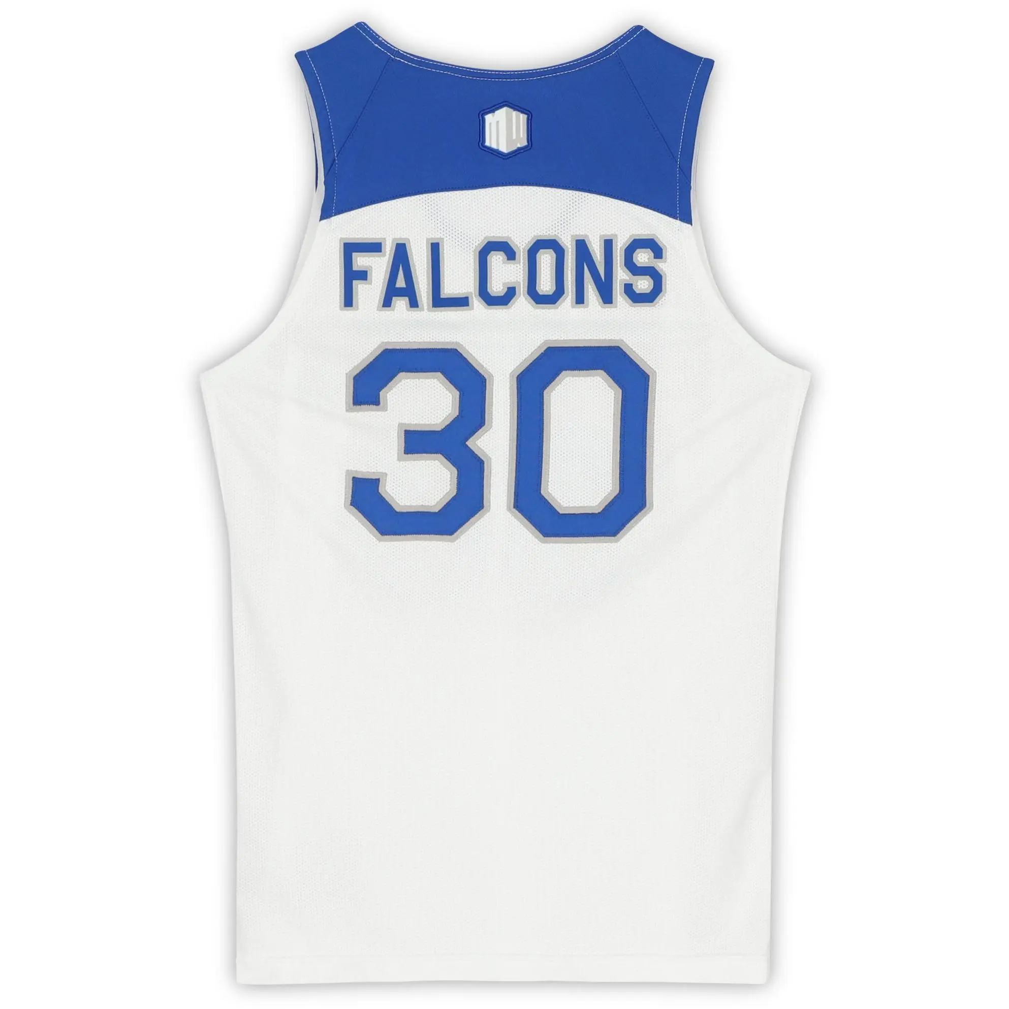 Air Force Falcons Team-Issued #30 White, Blue, and Gray Jersey from the Basketball Program - Size M