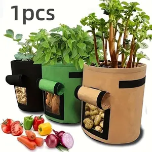 Multi-Purpose Potato Planting Bag, Vegetable Seedling Growing Bag, Garden Fertilizer Bucket, Gardening Flower Pot, Planting Tool, Reusable Planting Bag