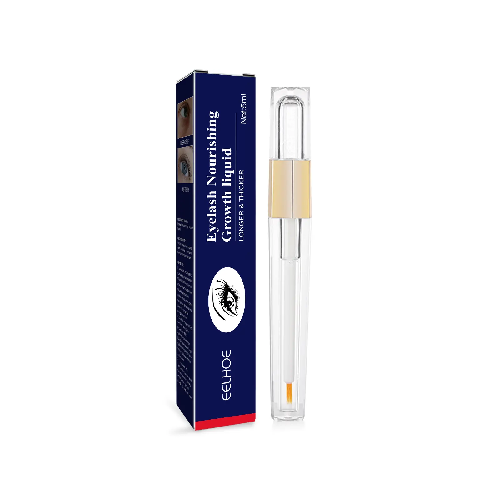 EELHOE Mascara, Natural Moisturizing Black Volumizing Mascara