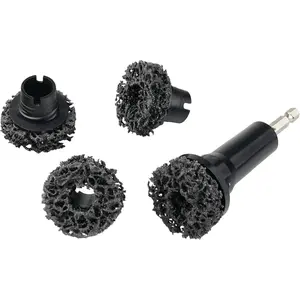 K234 Wheel Hub Resurfacing Kit,  Surface and Stud Cleaner, 1/4-Inch Hex Drive, 4 Pads