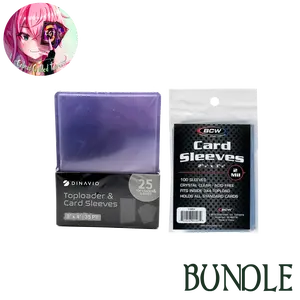 BCW Card Sleeves and Dinavio Toploader Bundle