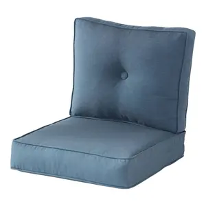 Sunbrella 2pc Deep Seat Outdoor Cushion Sets Denim