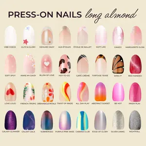 Kleo Kolor Long Almond Collection Press-On Gel Nails