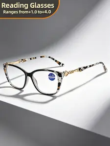 Reading Glasses Women Fashion Glasses for +1.0 to +4.0 Strength - Quilted Temple Protection Reader Fashion Glasses for Men & Women