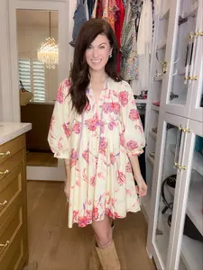 Countryside Charm Floral Dress
