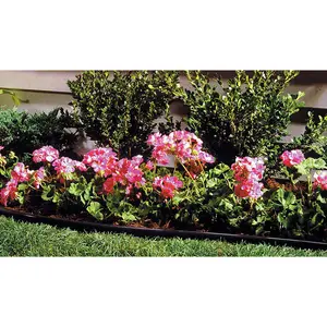 Suncast Professional Grade Dig In 60 Foot Resin Landscape Edging Roll, Black