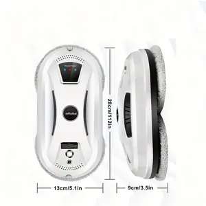 ·attraction6000Pa · power-off protectionMore reassuring to use twisting and wipingFully Automatic Window Cleaning Robot with Remote Control & Cleaning Cloths: Remote-Controlled, Electric, and Intelligent— (Includes 10 Cleaning Cloths)