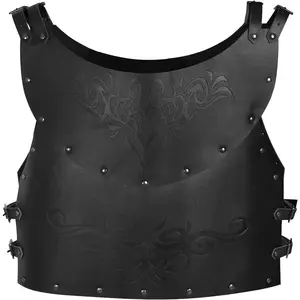 Medieval Leather Chest Armor Viking Warrior Renaissance Retro Knight Leather Vest Cosplay Halloween