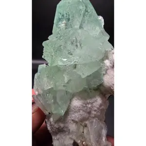 Green Apophyllite Specimen – Maharashtra, India – 0.274 lbs