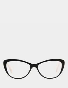 EFFORTLESS CHIC CAT EYE READING GLASSES BLACK