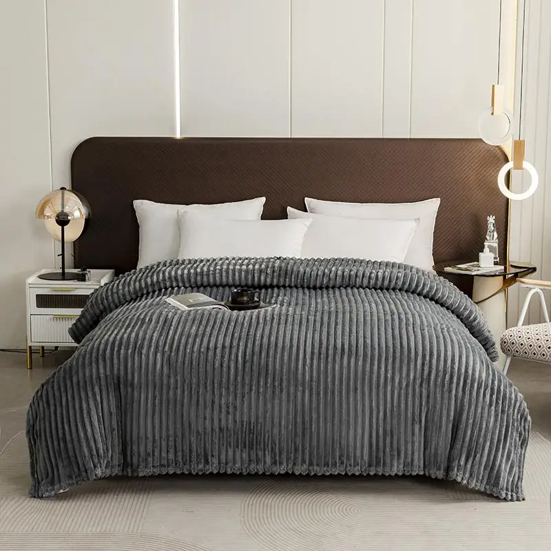 Solid Color Blanket, 1 Count Soft and Comfortable Air-conditioned Room Throw, Warm Nap Blanket for Home, Office, Outdoor Camping