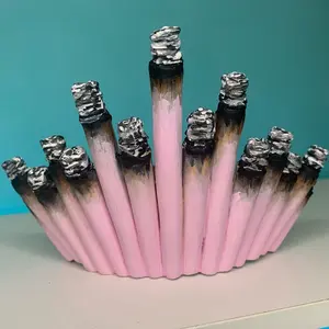 Sweetchibababy pink joint crown handmade novelty headdress artwork