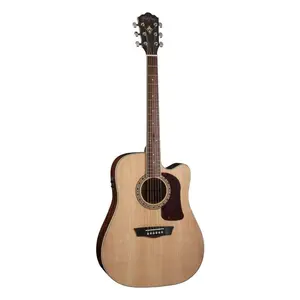 Washburn D10SCE Heritage 10 Acoustic Electric Guitar (Natural) *USA Small Business*