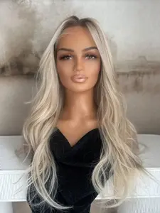 14 Inch Soft Gradient Blonde Curly Wig, Density 150, Lace Frontal Pre-Plucked Baby Hair, Daily Wear for Women, Human Hair