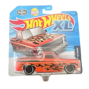 Hot Wheels 2026 Metal 83 Chevy Silverado XL Die-Cast Model Car with Flame Design 1:43 Scale